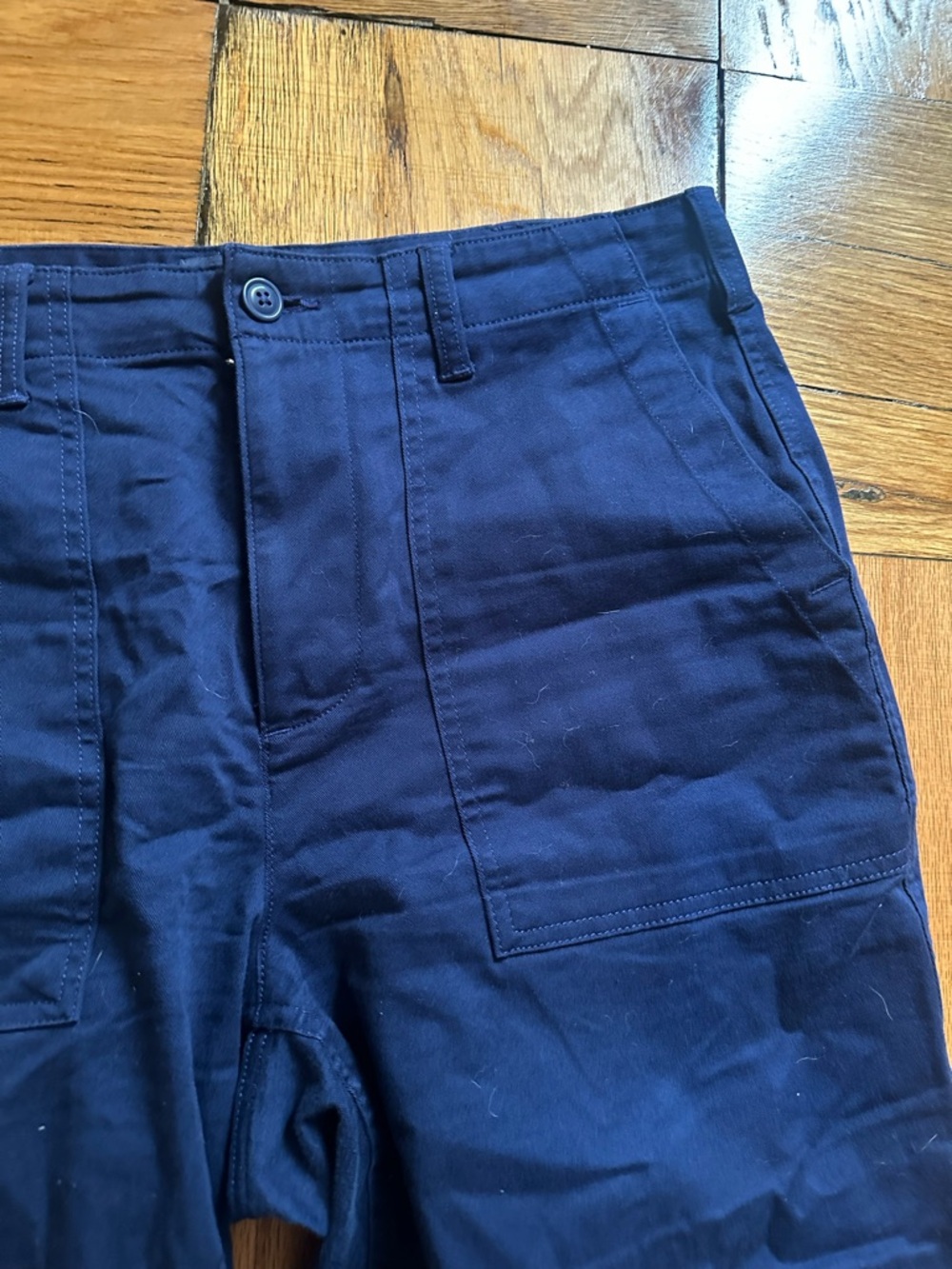 Lands' End Navy Straight-Leg Chinos - Picture 3 of 5